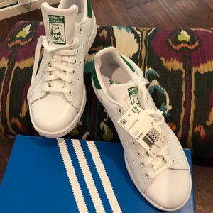 NWT Adidas Originals Stan Smith White/Green Sneakers Size US 8.5